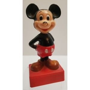 Walt Disney Vintage Mickey Mouse Pencil Sharpener Two Holes Classic Mickey!